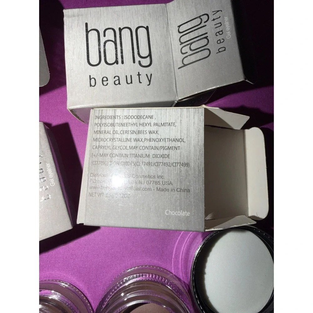 Bang Beauty Gel Eyeliner Chocolate 3.5g Pot Creamy Matte Longwear 4-Pack Set